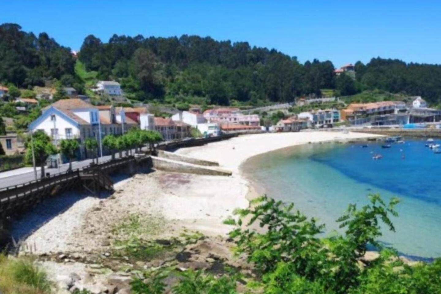 Casa Baja A La Playa Vila Bueu Exterior foto